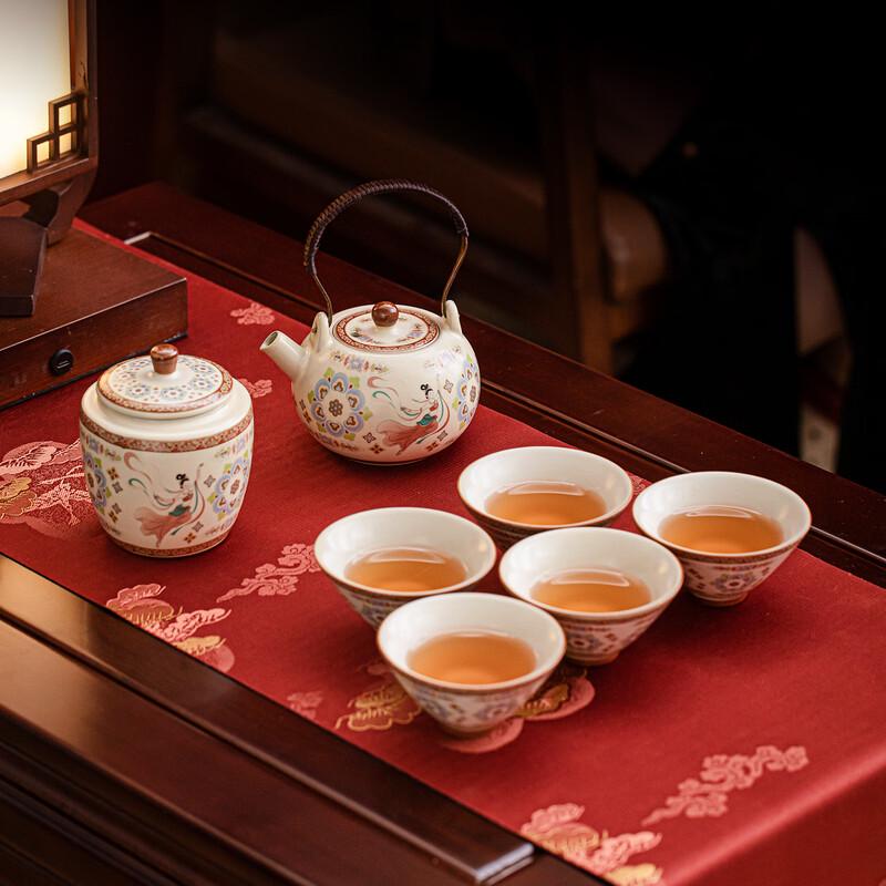 Su Shi Ceramics Dunhuang Ru Kiln Tea Set