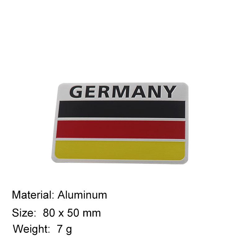 3D Premium Deutsch Germany German Flag Map Logo for car Engine Hood Fender trunk Tail Rear Decal Emblem Badge Sticker