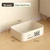Rectangular Plastic Storage Box with Lid - Home Organizer for Snacks and Sundries