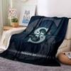 Seattle Mariners Print Flannel Blanket High Quality Warm Comfortable Cover for All Seasons Perfect for Gifts Home Decor