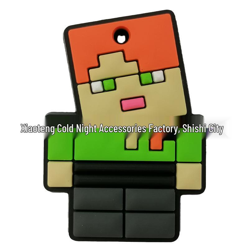 Новый брелок-подвеска и украшение для ключей из ПВХ Minecraft, подарки