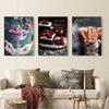 Food Poster and Print Cake Dessert Canvas Painting Wall Art Picture Kitchen Dining Room Restaurant Bakery Dessert Shop Decor
