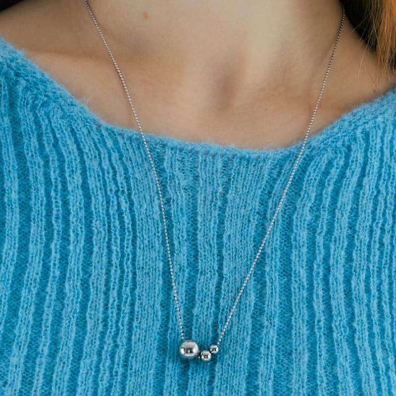 

pearlymore three ball pendant necklace_PM24N007WT free