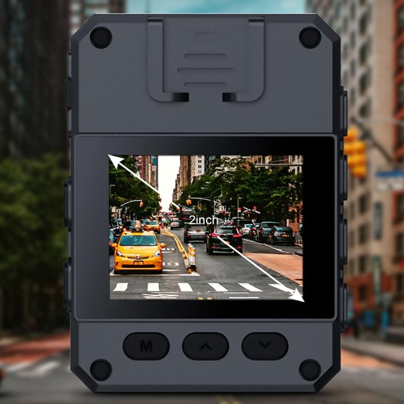 4K Mini Camera Body Worn Camera With 2inch IPS Screen Wearable Portable Body Camera Polices Recorder Thumb Action Camera