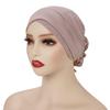 Modal Cotton Stretch Elastic Postpartum Cap - Solid Color Tie-on Indian Hat