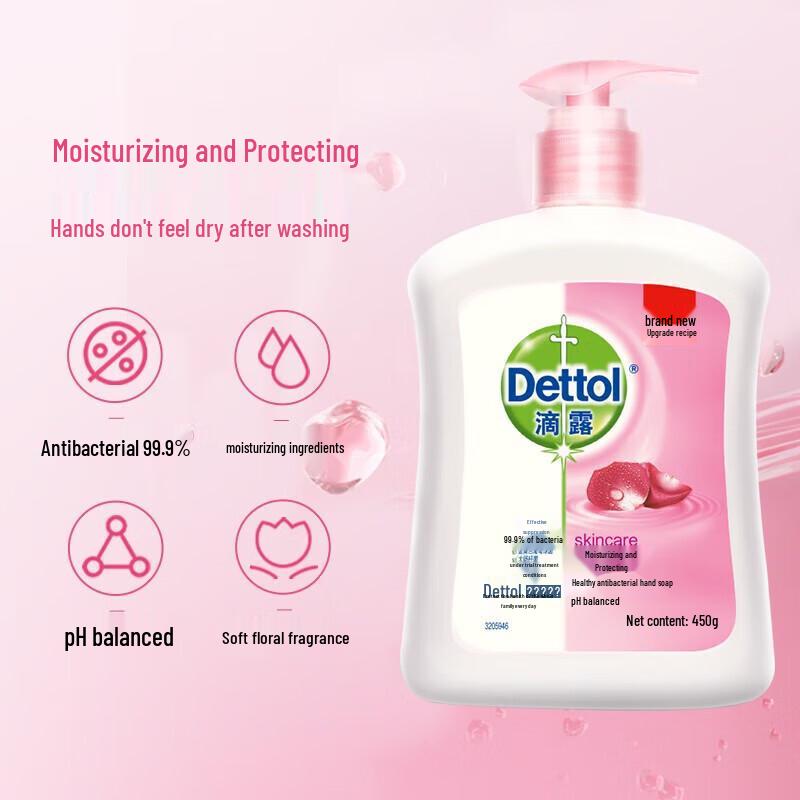 Dettol Healthy Antibacterial Hand Wash - Floral Scent (2x450g)