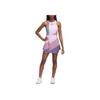 Adidas Originals Striped Short Sleeve Fitted Dress Women Dresses Purple IL9594