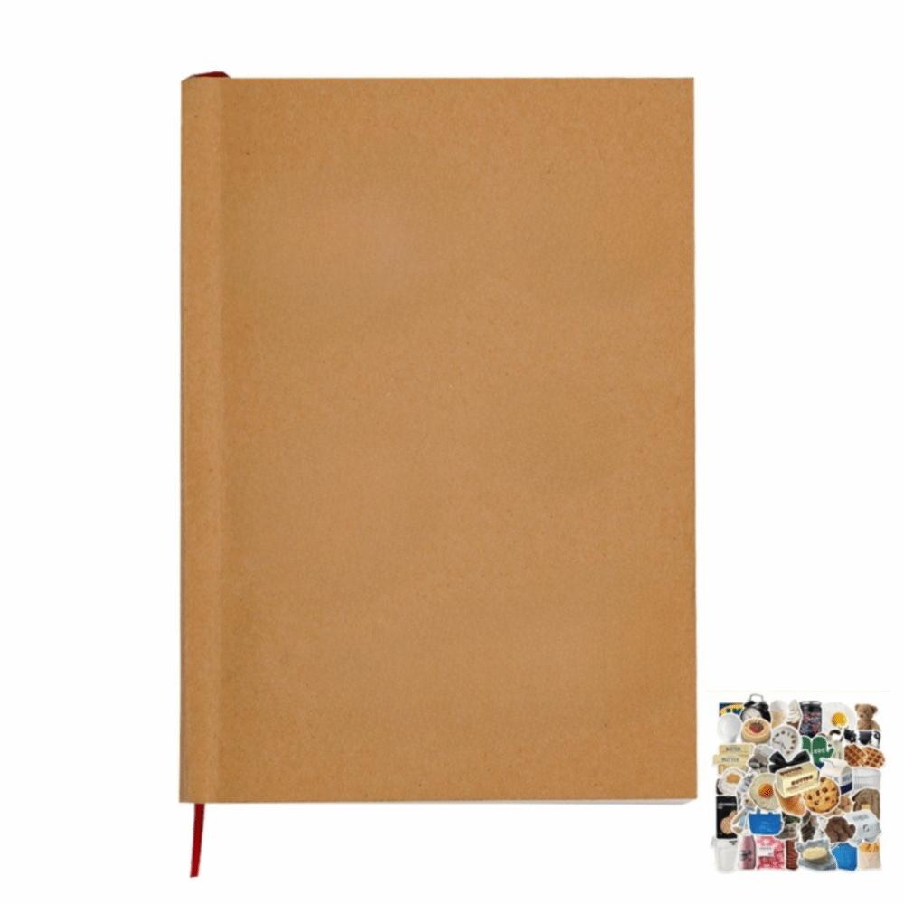 High Appearance Level Blank Notebook Extra-Thick Single-Sheet Notebook  Diary Keeping жёлтый