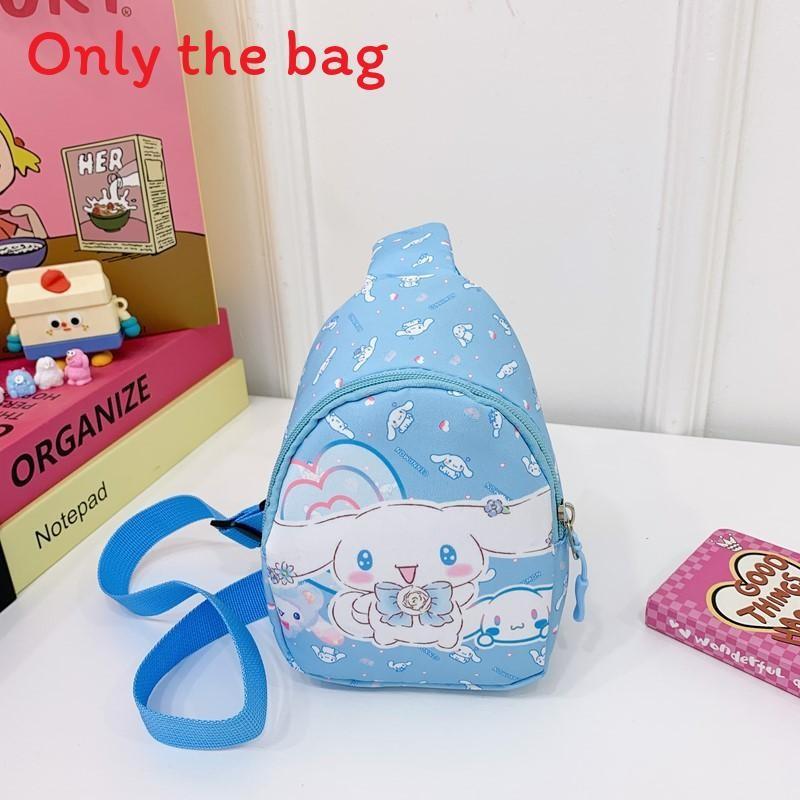 Sanrio Kuromi Cartoon Kids Chest Bag With Breathable Nylon For Daily Use