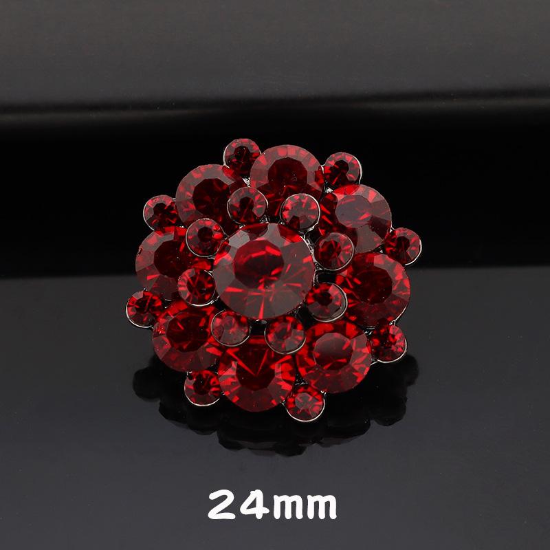 5 Stück High-End Metall Diamantenbesetzte Mantelknöpfe Kinder Pelzknöpfe Nerzknöpfe Mode Blütenblatt Strassknöpfe