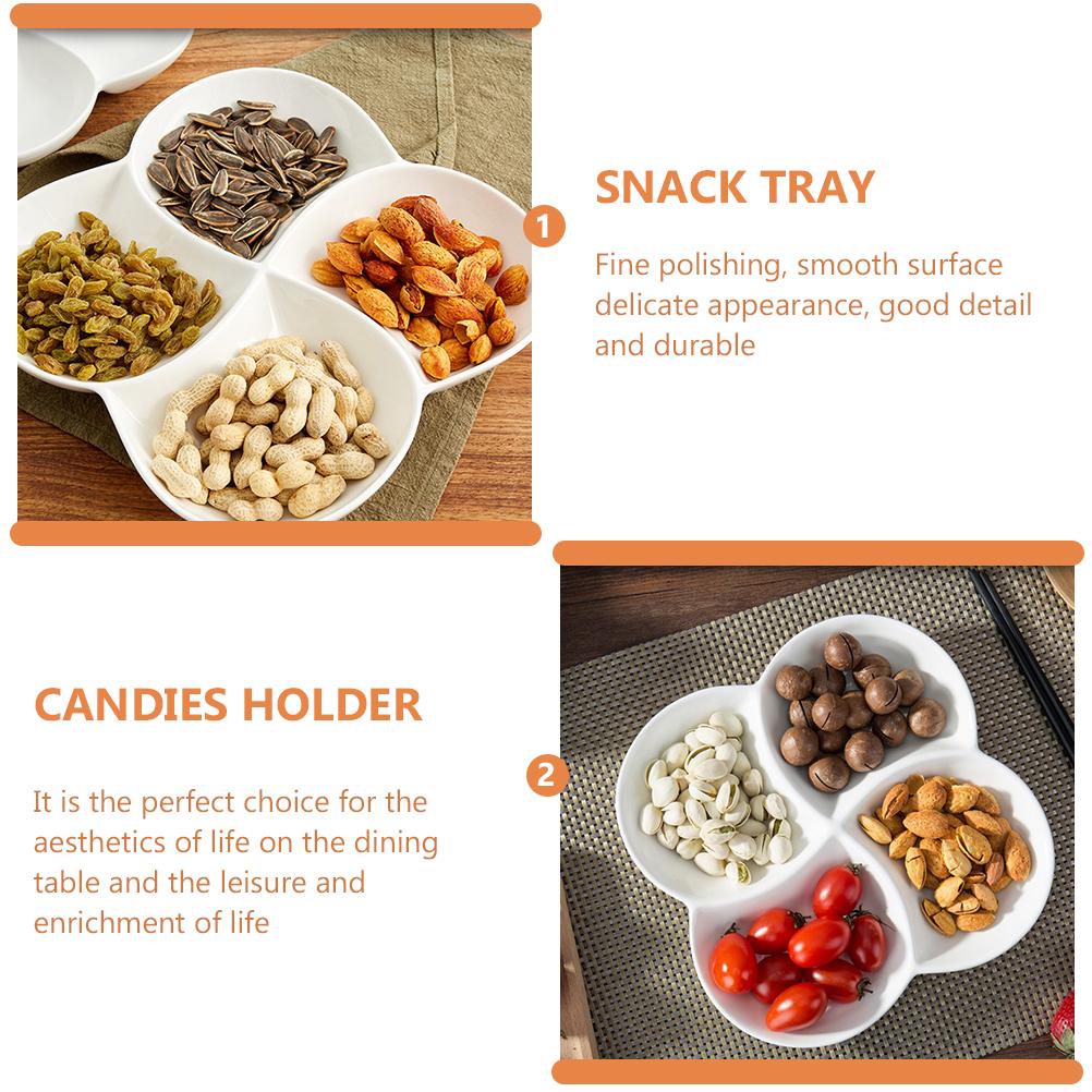 Serving Tray Snack Appetizer Dish Fruit Plate Platter Divided Party Bowl Melaminefood Dessert Candy Plates Trays Container