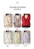 2025 A/W Women's V-Neck Pure Wool Jacquard Knit Cardigan Sweater
