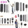 Fiber Dusting Duster With Telescopic Pole For Home Cleaning And Dusting Tasks