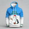 Autumn Winter Large Christmas Series Digital Printed Pattern Hoodie Warm Comfortable Versatile Men Women Christmas Atmosphere Casual Hoodie