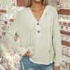 Women's Hoodies Long Sleeve Casual Sweatshirts Pullover Button Tops