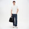 Giovanni Valentino Men's Dark Blue Antibacterial Loose Straight Jeans