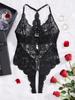 Sexy Lace Underwear Suit Woman Crotchless Sexy Temptation Adult Erotic Clothing  Deep V One-piece Bodysuit Porno Corset Lingerie