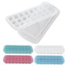 24-Grid Small Cubes Silicone Ice Tray with PP Lid Silicone Ice Mold for Home Kitchen Ice Mold Kitchen Supplies Ice Tray with Lid