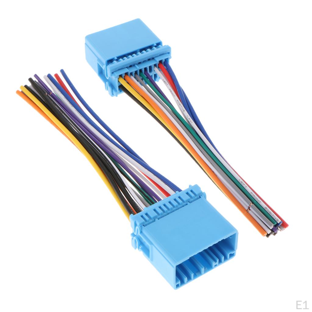5pcs Car Stereo Radio ISO Wiring Harness Connector Fit //