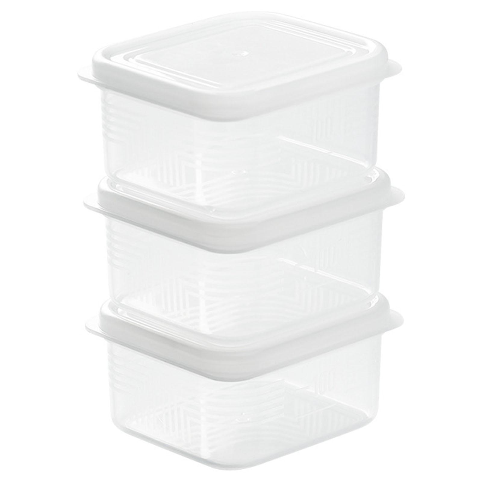 

3 шт. контейнеры для заморозки с крышками для хранения продуктов 200 мл многоразовые контейнеры для хранения продуктов коробки для подготовки хранения заморозки