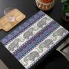 4PC Bohemian Indian Mandala and Elephant Placemats30x45CM Christmas Table Mats for Party Kitchen Dining Decor Placemat 6.17