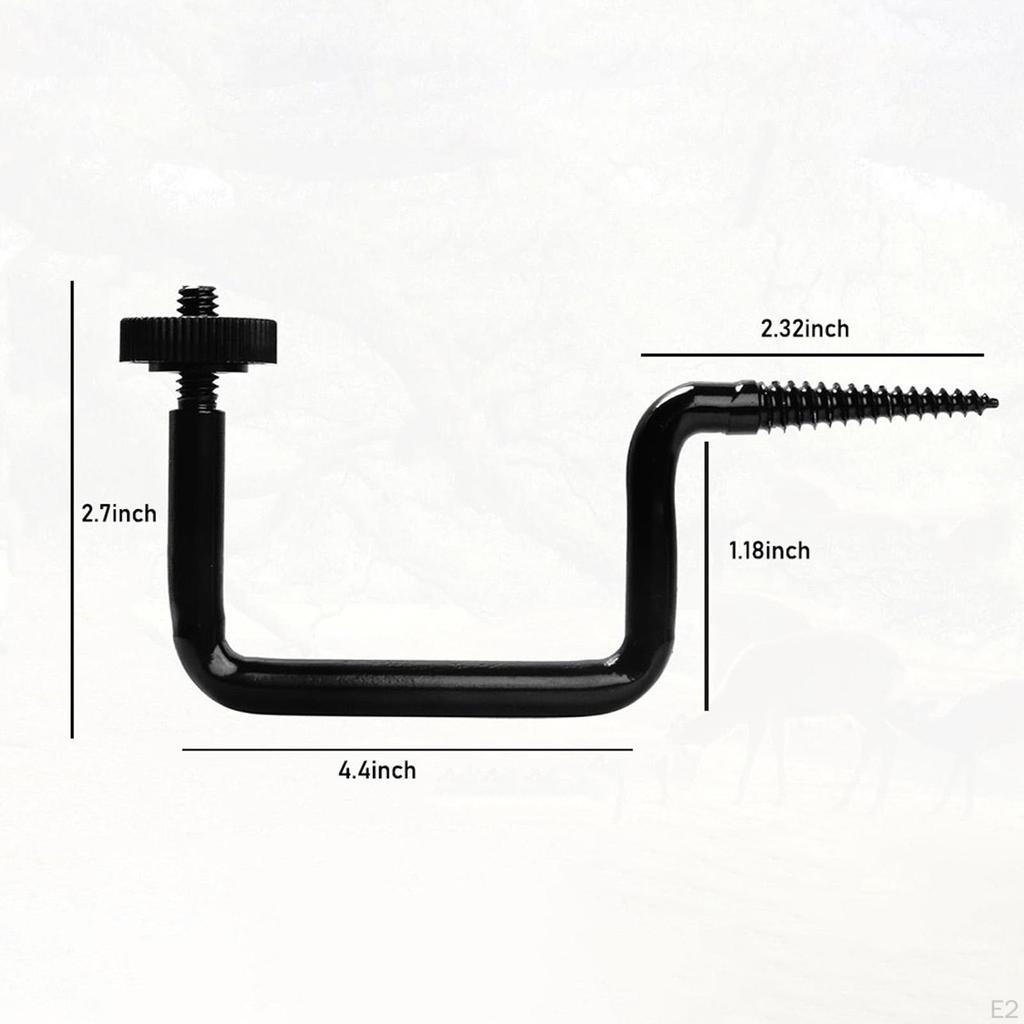 Trail Camera Tree Mount Bracket Quick Heavy Duty Black 1/4" x 20 Sporing for