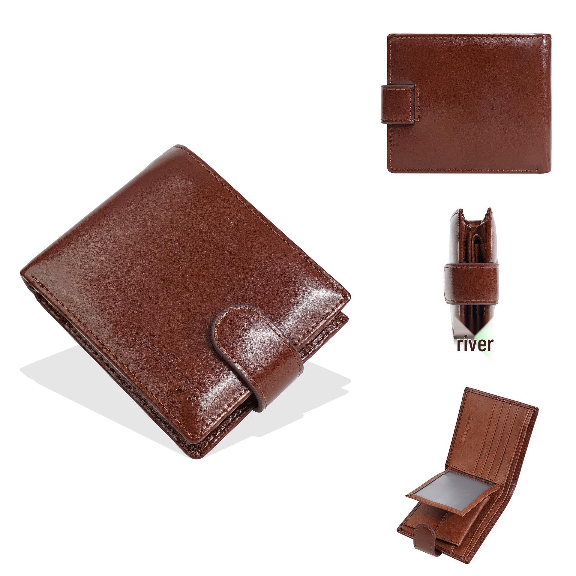 

Men s High-end Short Wallet with Multi-card Slots and Coin Purse – Youthful Business Style коричневый
