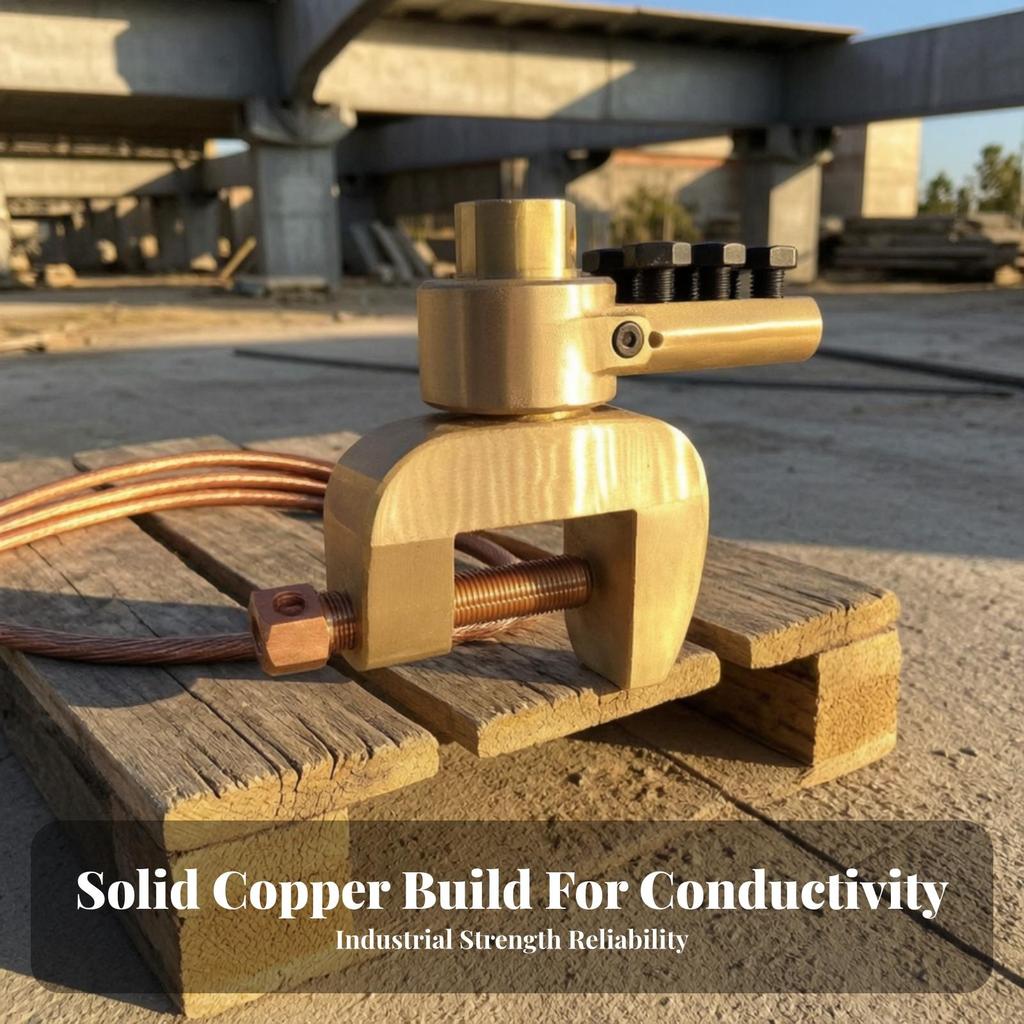 Fabrication Ground Clamp with Rotating Joint Stable Connector Wide Jaw