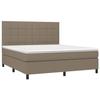 VidaXL Sommier à Lattes de Lit avec Matelas et LED, Lit Rembourré, Lit Double, Lit Adulte de Chambre à Coucher Intérieur, 3134897