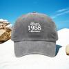Unisex Stylish Versatile Printed  Baseball Cap Classic Retro Washed Lightweight Curved Brim Hat