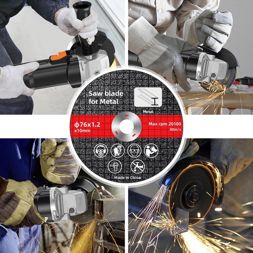 1-10PCS 76mm Cutting Disc Circular Resin Saw Blade Angle Grinder Grinding Disc for Metal Wood Iron Steel Bar Cutting Accessories