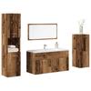 4 piece Bathroom Furniture Set Reclaimed Wood Look Engineered Wood
