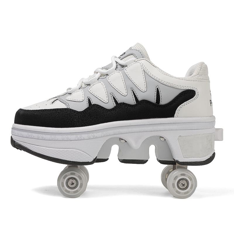 Mens Roller Shoes with Four Wheels