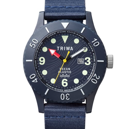 TRIWA Herr- och Damklocka Time for Oceans Submariner Djupblå TFO202-CL150712, Officiellt Importerad