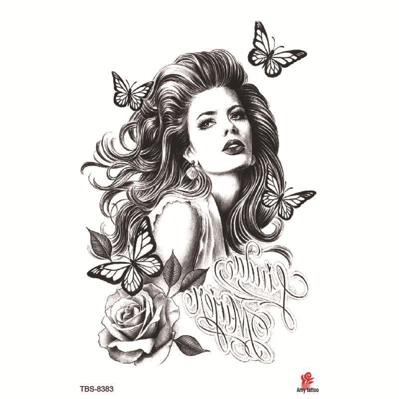 Set mic de tatuaje autocolante totem și simbol impermeabile pentru antebraț