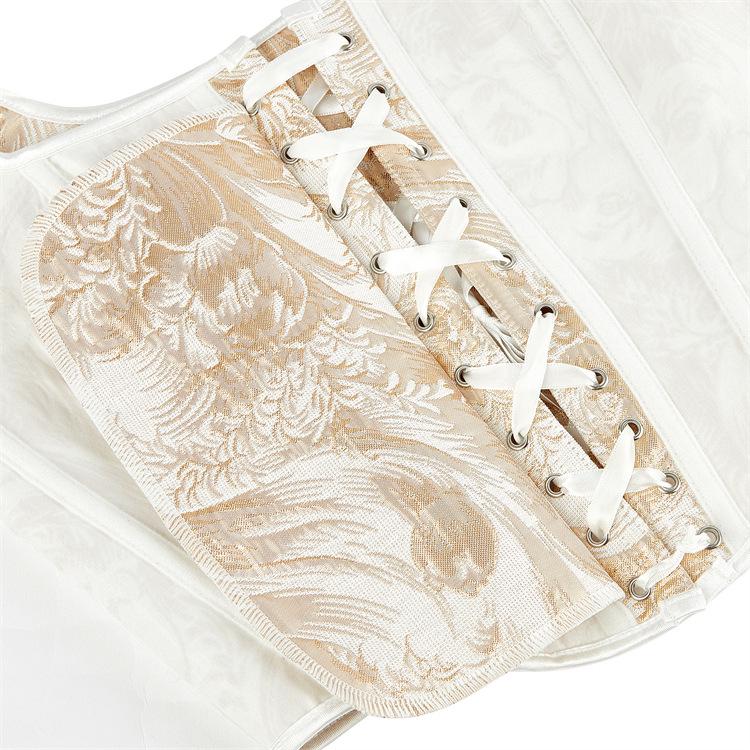 Adjustable Double-Strap Gold Bandeau Bra Shaper for Women