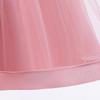 Girls' Off-Shoulder Spaghetti Strap Beaded Flower Princess Wedding Dress