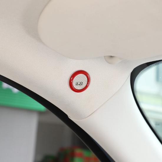 Car Top Roof Speaker Cover Trim Ring For Ford Maverick -2025 Accessories Red