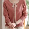 Young Mom Elegant Knit Sweater Middle Age Women Autumn Casual Pullover Base Layer Top