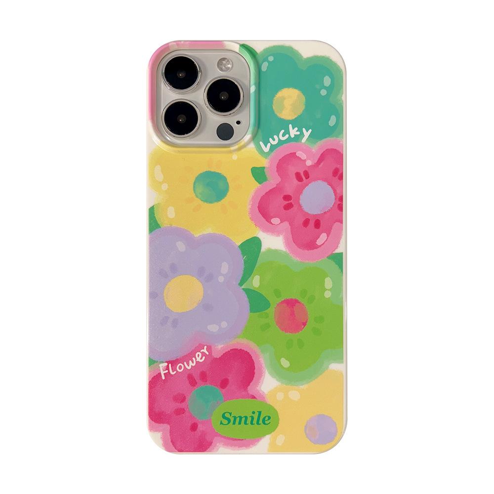 Colorful Oil Painting Flower Case for iPhone 17 iPhone 17 Pro Max