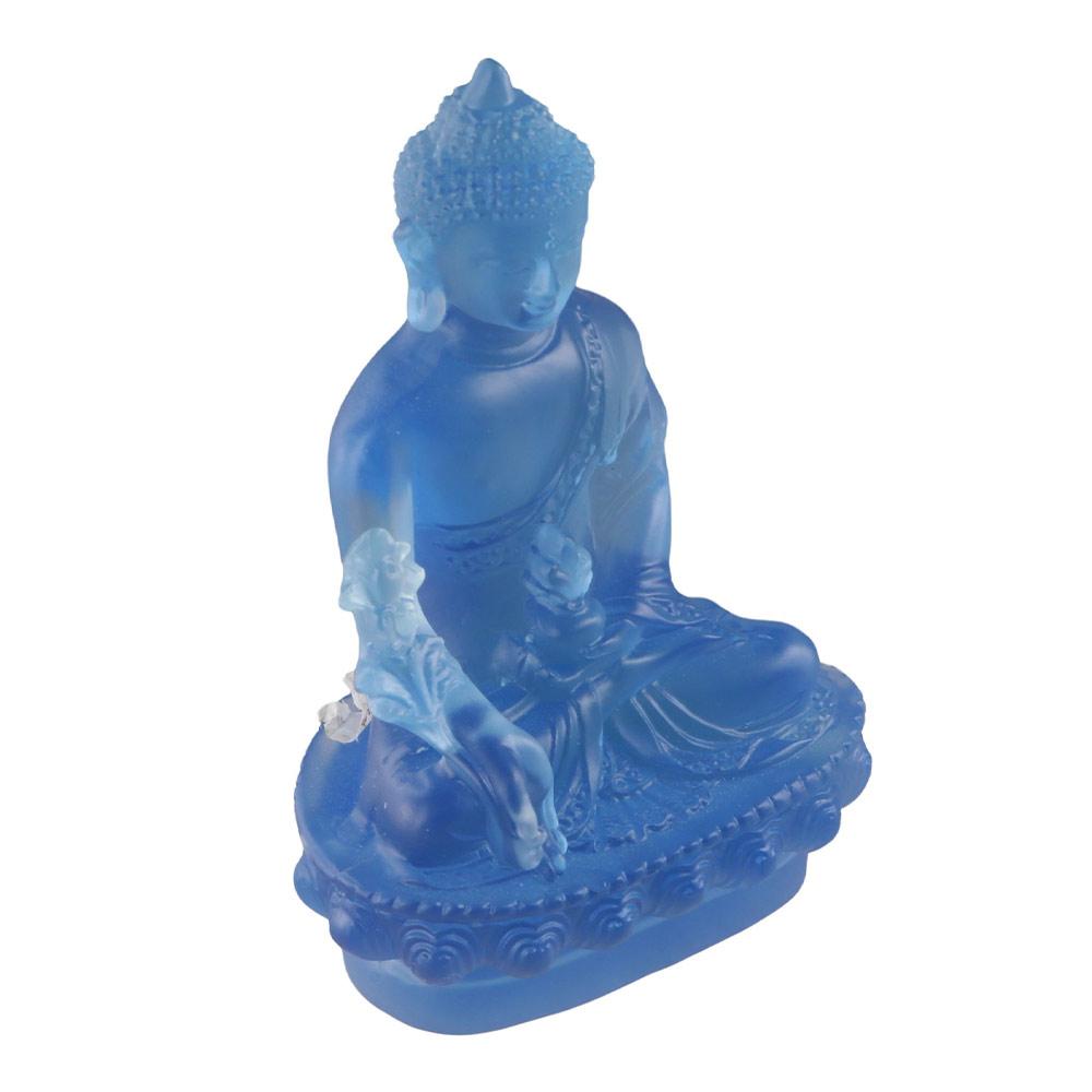 Thai-style Medicine Buddha Statue Resin Craft Pharmacist Buddhist Sculpture Temple