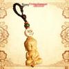 Boxwood Tathagata Carving Keychain Pendant for Men & Women – Creative Bag Accent