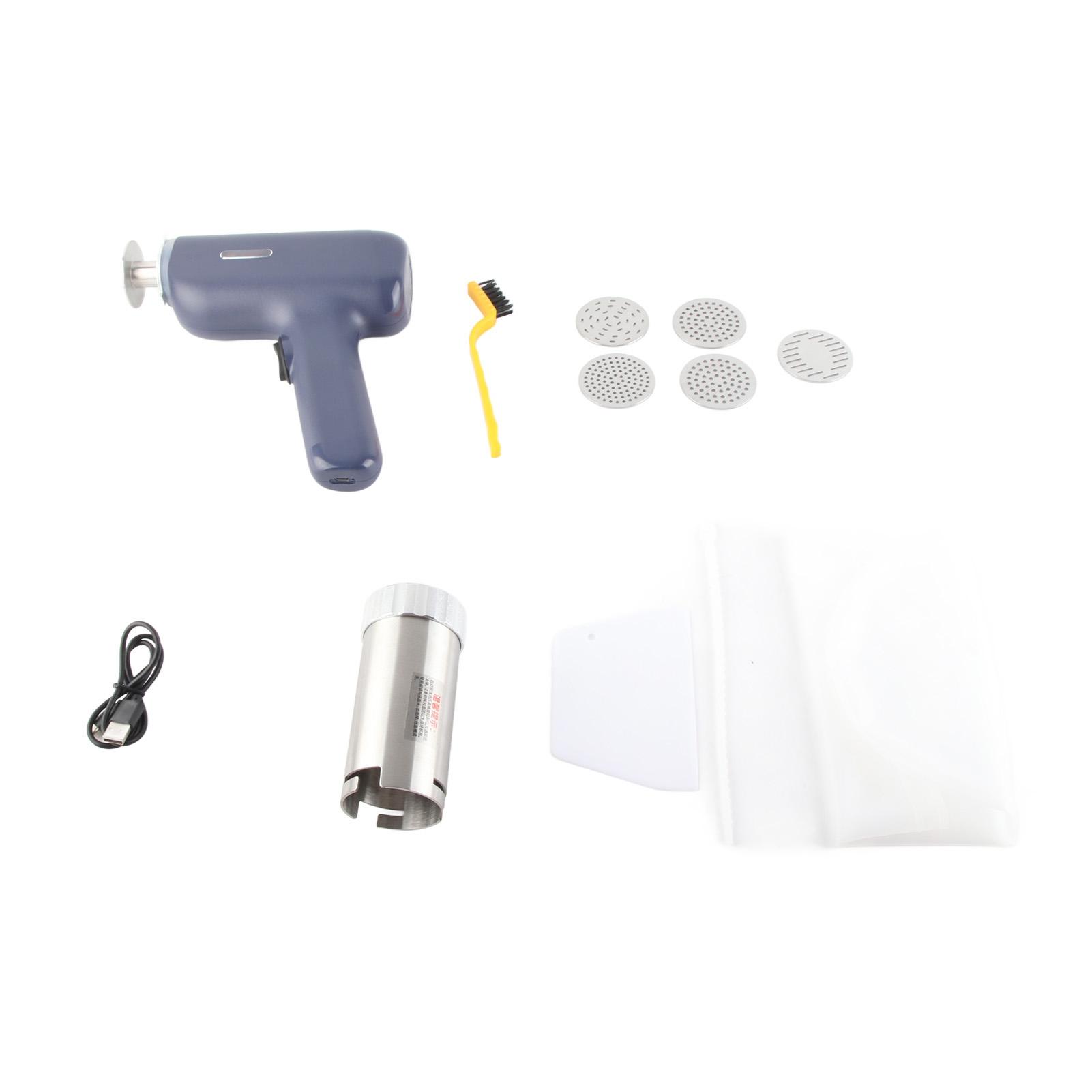 

Электрическая машина для приготовления пасты 40 Вт 304 из нержавеющей стали, беспроводная ручная автоматическая машина для приготовления лапши, желтая темно-синий