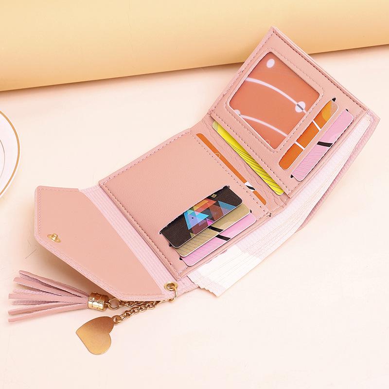 2025 Tassel Coin Purse: Cute, Slim Women's Wallet & Student Card Holder