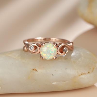 Vine Edge Small Fresh and Trendy Zircon Ring