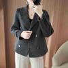 2025 A/W Women's Petite Wool Suit Collar Double-Sided Cashmere Coat