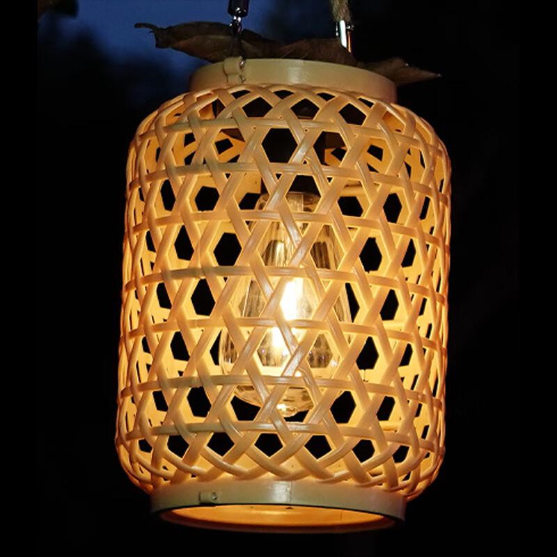 UOSU Outdoor Bamboo Woven Lantern Light