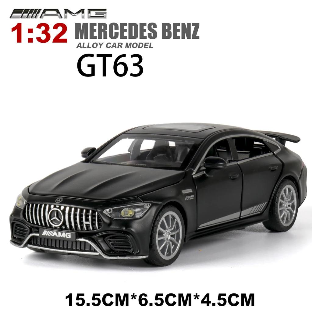 1:32 Mercedes-Benz AMG GT63 Sports Car Alloy Diecast Car Model High Simulation Miniature Model Sound Light Toys Gift A81