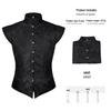 Templar Knight Medieval Patchwork Corset Vest Halloween Men's Stage Costume