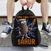 Tung Tung Tung Sahur Coffee Italian Brainrot Backpack Lightweight Student Business Daypack for Men Women Laptop Canvas Bags